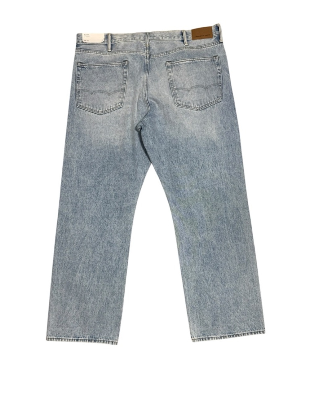 American Eagle Men's Relaxed Straight Jeans 38x30 Light Wash 100% Cotton NWT - Picture 3 of 6